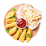 Chicken Goujon (5pcs) & Chips 